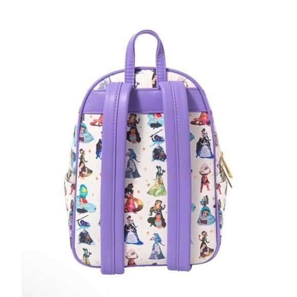 Loungefly Disney Princesses Dress Mini Backpack Jasmine Mulan Aurora Moana NEW - Picture 5 of 15